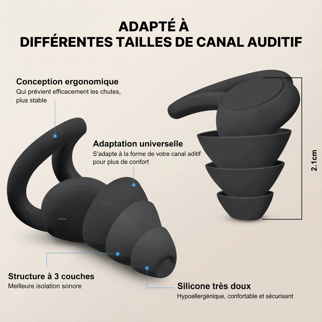 Fonctionnement des bouchons d’oreilles Quira Absolute pour filtrer le bruit